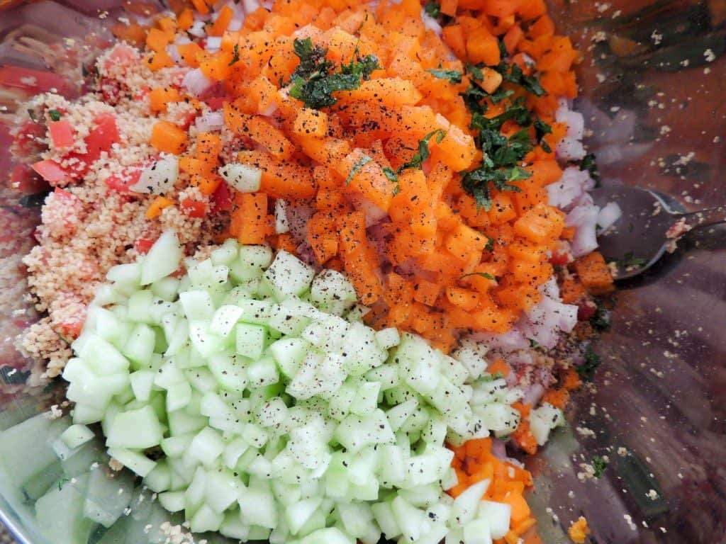 My homemade Lebanese tabbouleh
