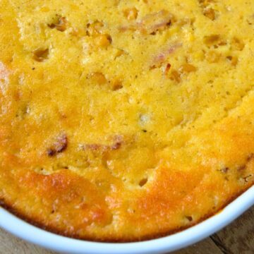 High-Protein Corn Pudding with Greek Yogurt and Ricotta