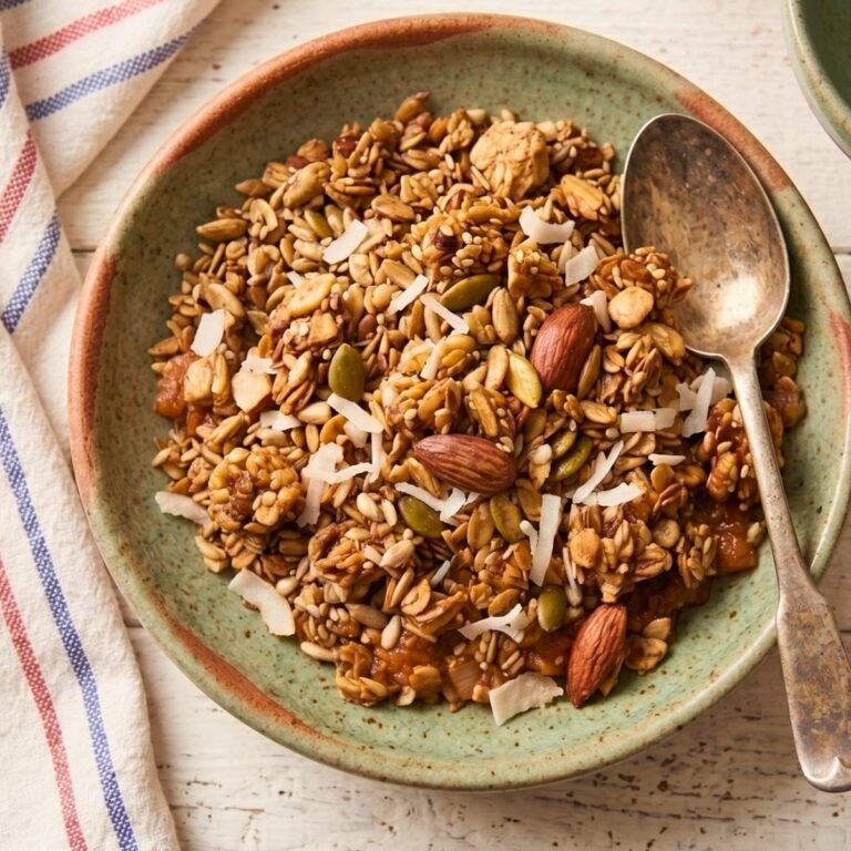 High-Protein Dominican Granola with Collagen (Low Sugar, Cluster Recipe)