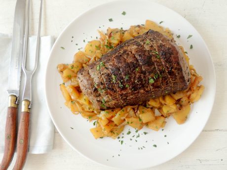 Roast beef and potatoes