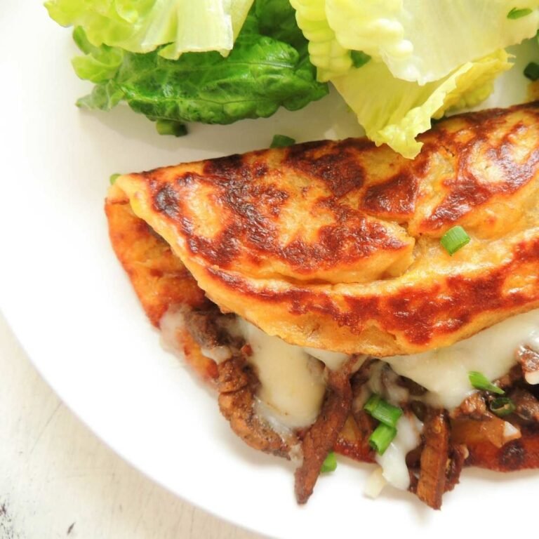 Cachapas with chicken
