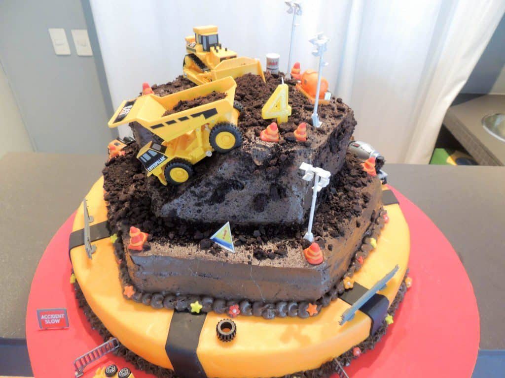 Chocolate construction cake - The Petit Gourmet