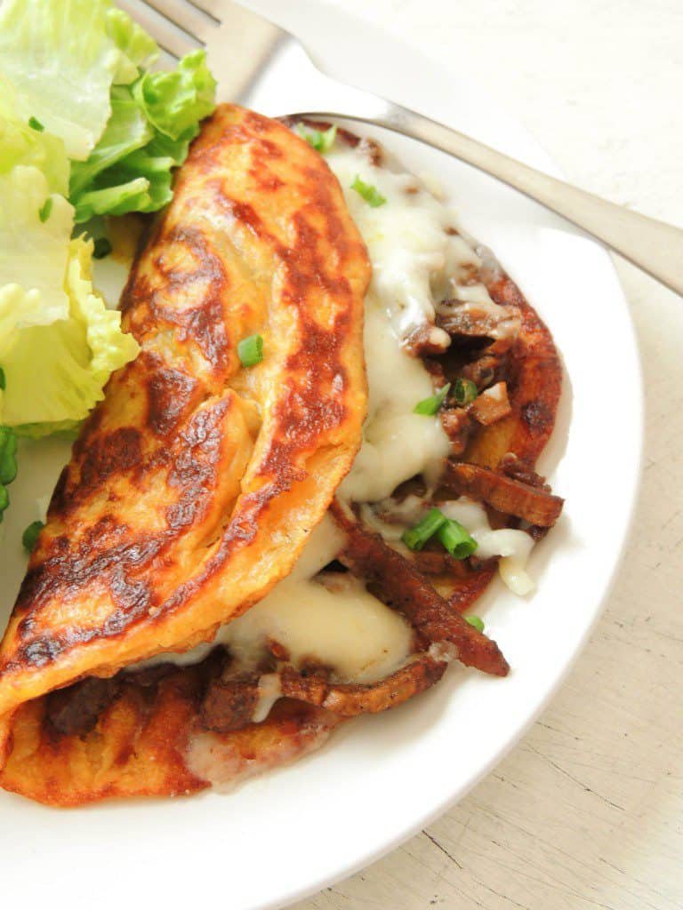 Cachapas or corn pancakes - The Petit Gourmet