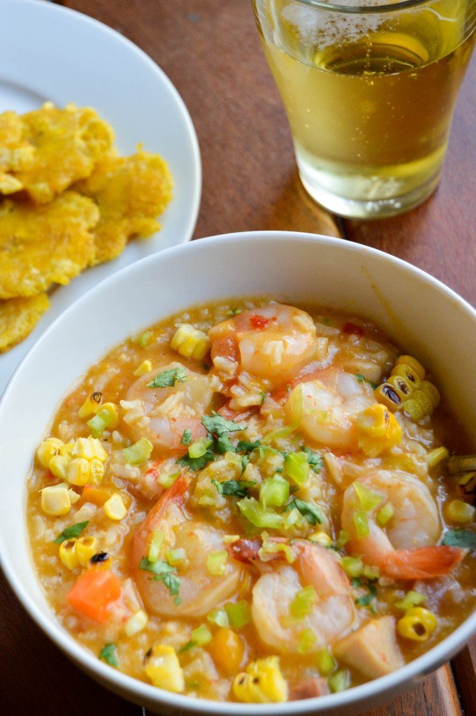 Asopao de camarones (Shrimp & rice stew) - The Petit Gourmet