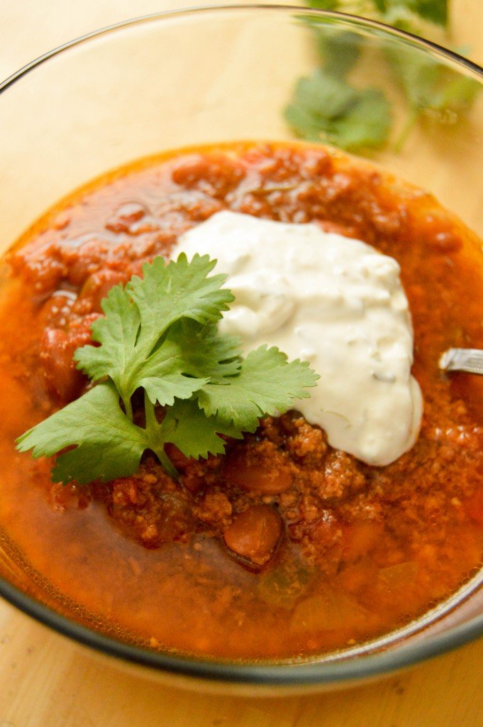 Easy crock pot turkey chili - The Petit Gourmet