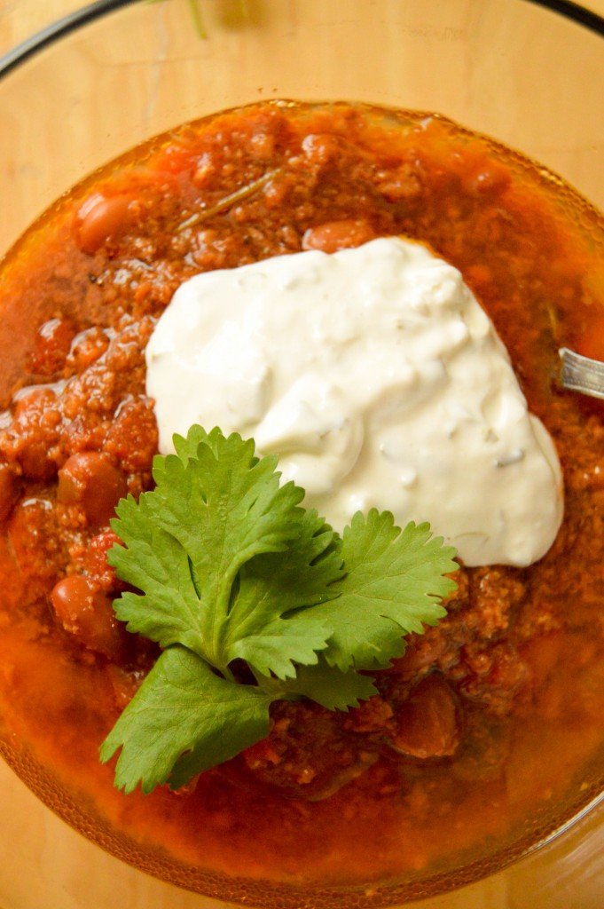 Easy crock pot turkey chili - The Petit Gourmet