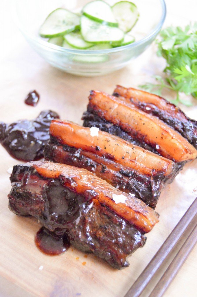 Char Siu Style pork belly - The Petit Gourmet
