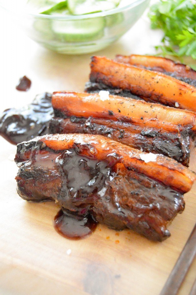 Char Siu Style pork belly - The Petit Gourmet