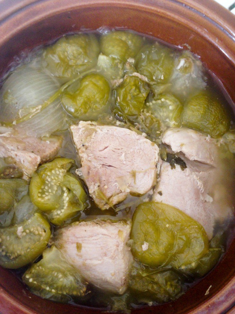 Pulled pork and tomatillos soup - The Petit Gourmet