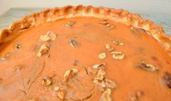 Pumpkin and speculoos cookies butter pie