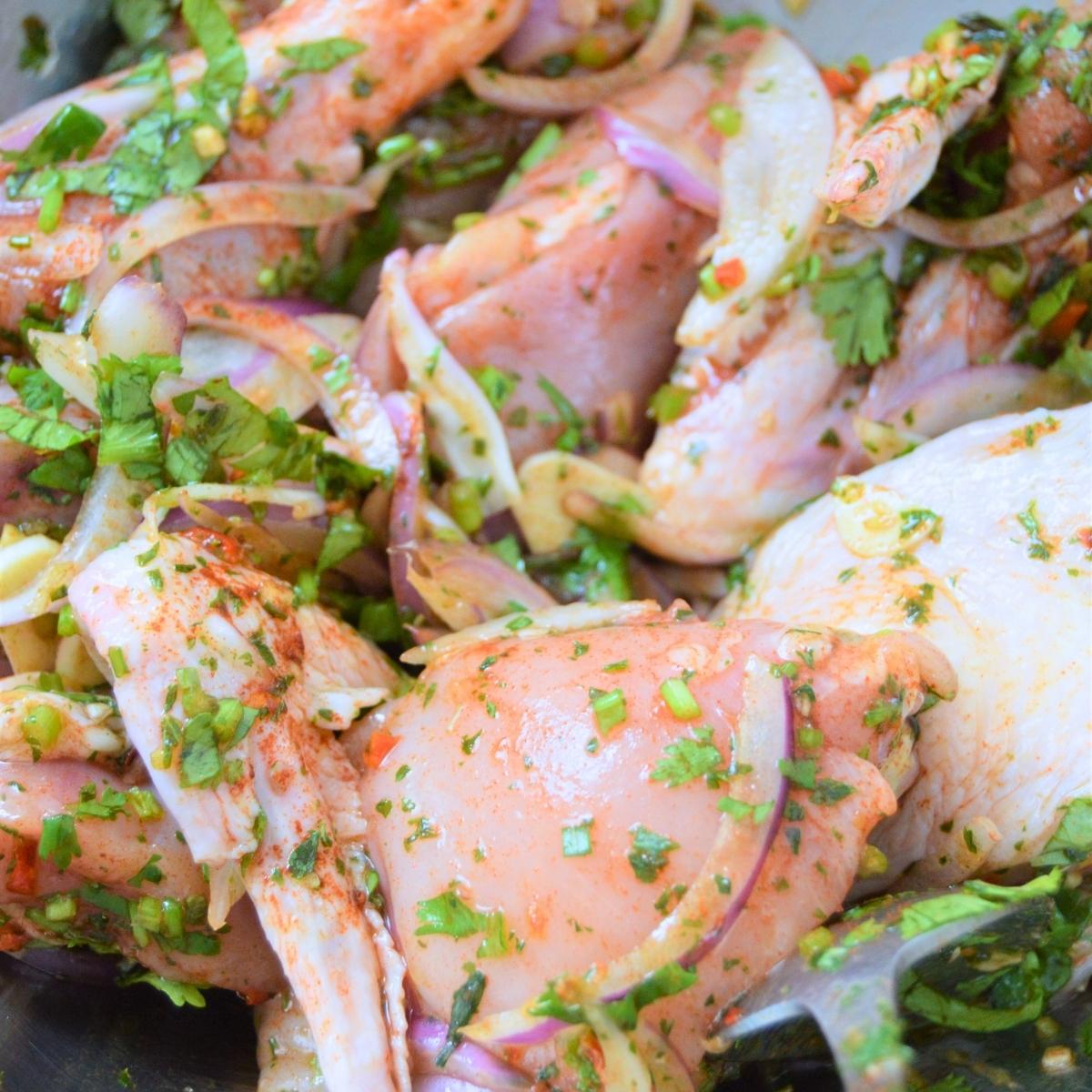 Authentic Dominican Pollo al Carbón with Wasakaka |