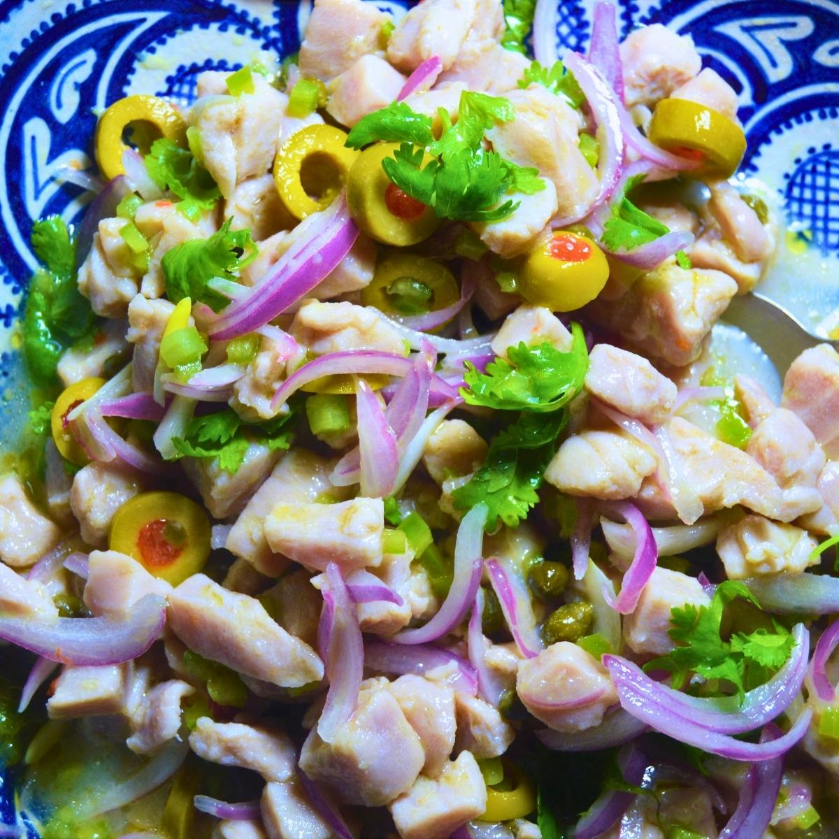 Fresh Tuna Ceviche Verde with Air Fryer Mariquitas