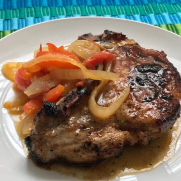 Dominican Pork Chops in Escabeche