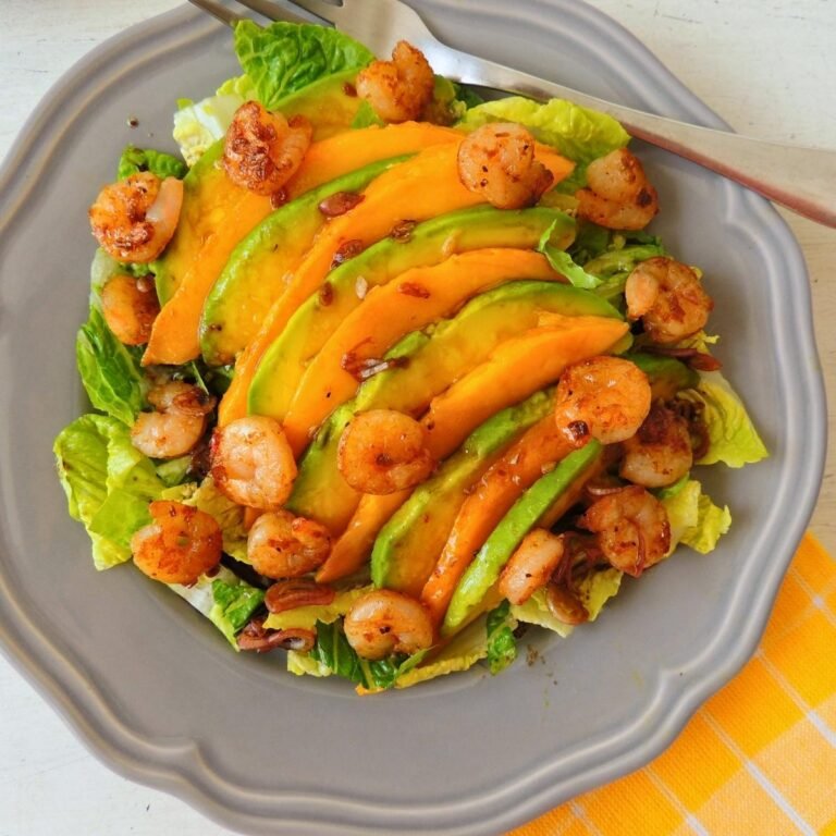 Caribbean Shrimp Mango Avocado Salad - 21g Protein, 15 Minutes