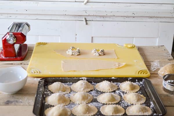 Delicious homemade ravioli