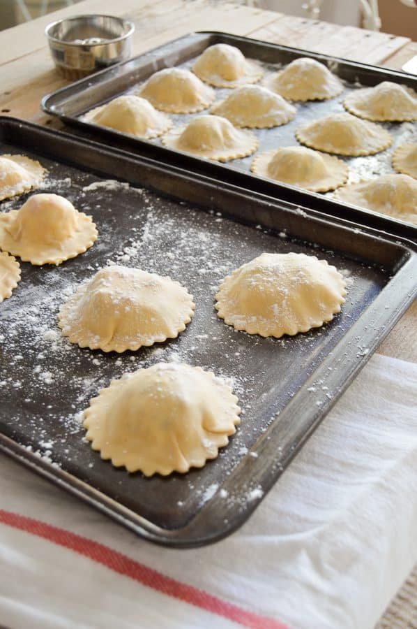 Delicious homemade ravioli