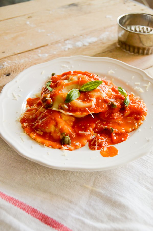 Delicious homemade ravioli