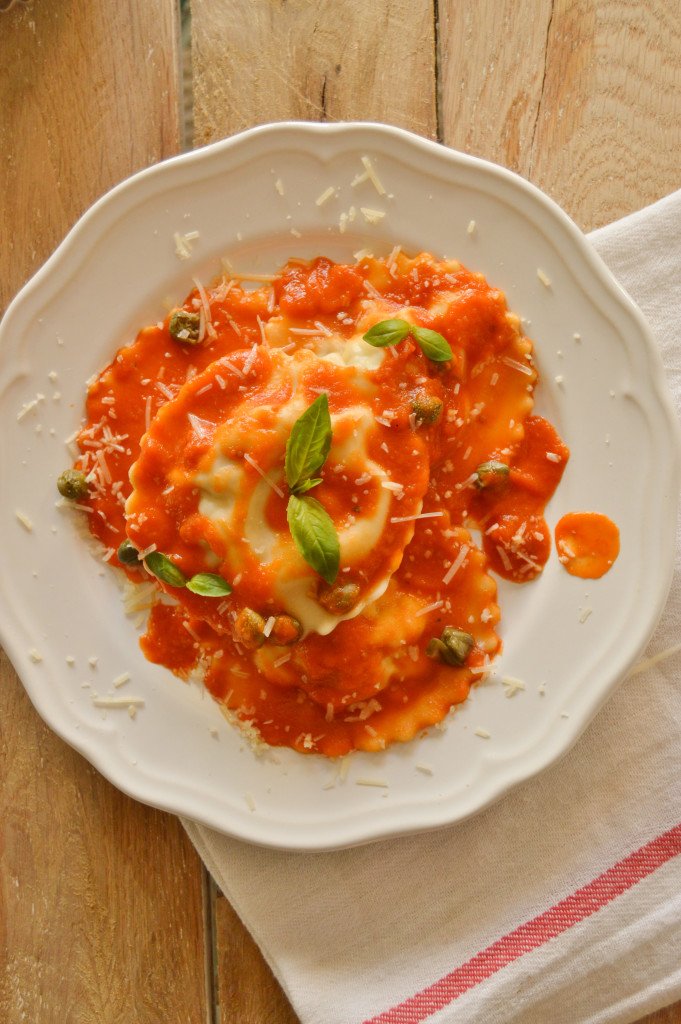 Delicious homemade ravioli