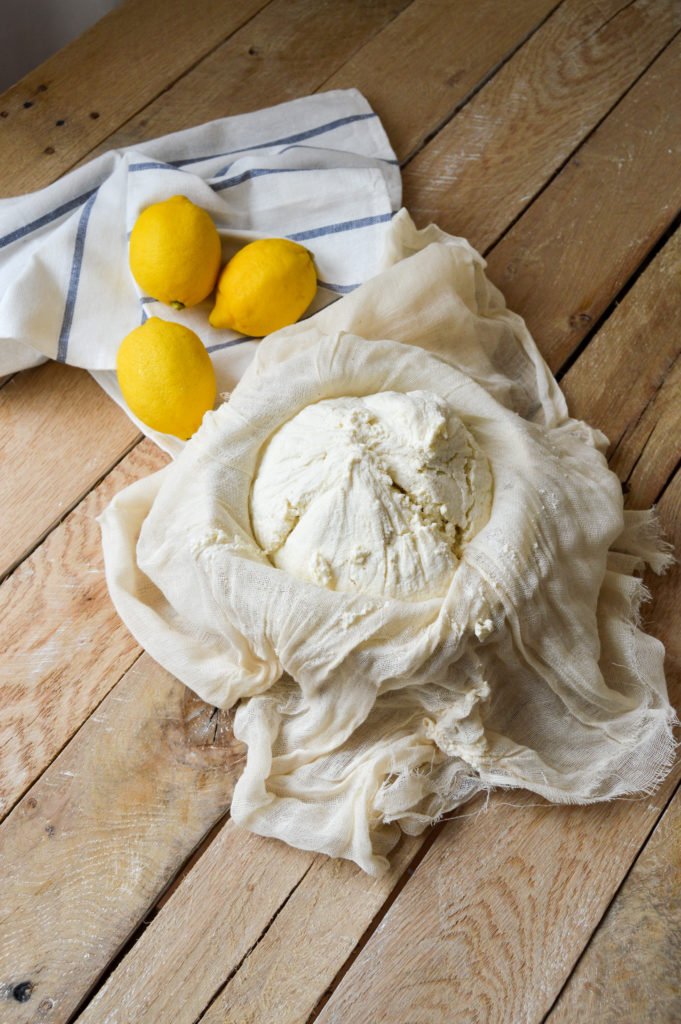 Homemade ricotta