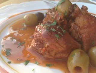 Saute de veau aux olives