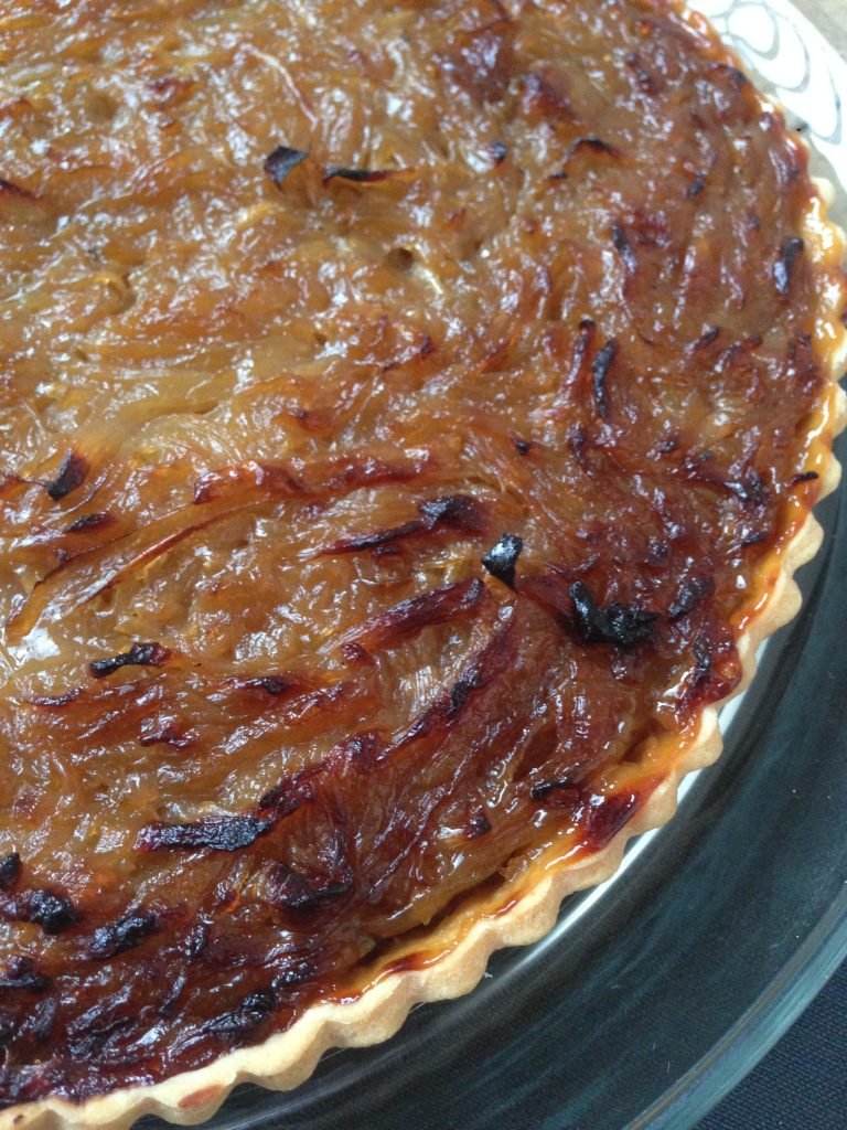 Caramelized onions tart