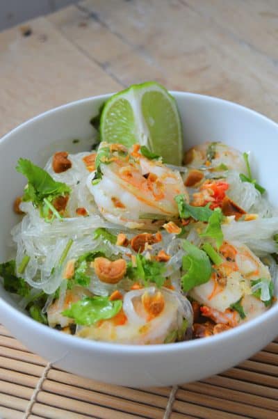 Thai Shrimp and noodles salad