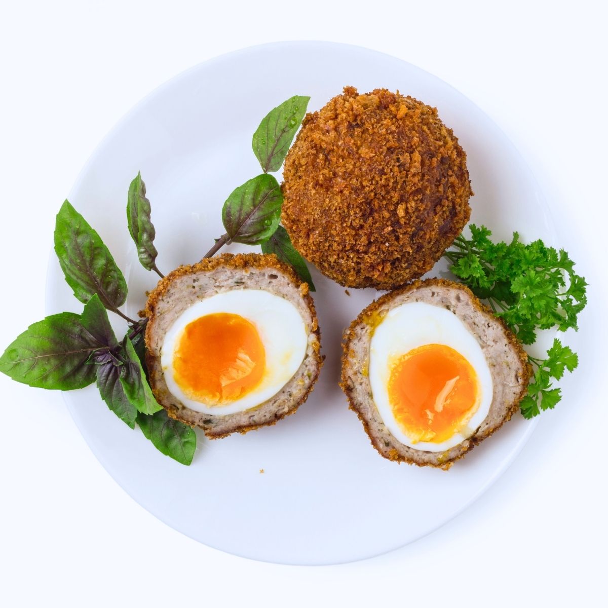 High-Protein Air Fryer Scotch Eggs with Chicharrón Crust