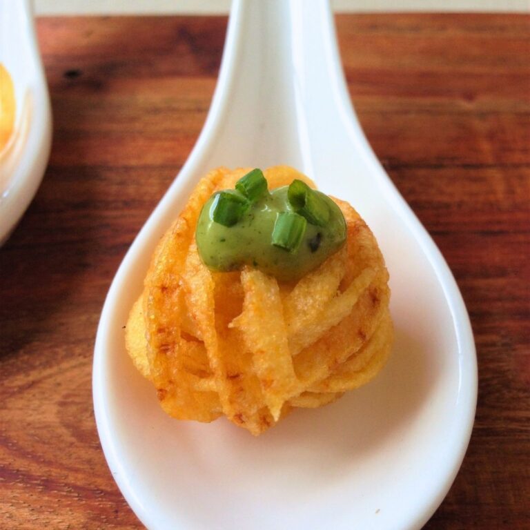 High-Protein Cod and Potato Bites with Basil Pesto Mayo