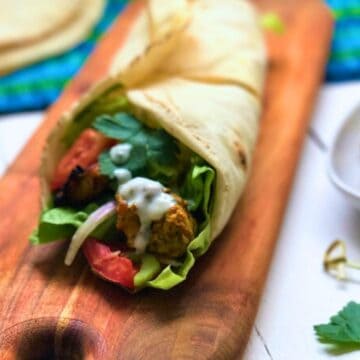 Healthy chicken sawarma