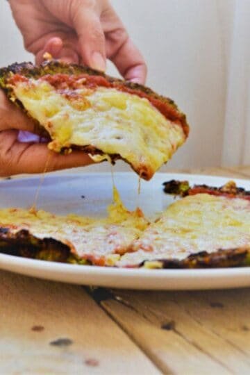 Easy Cauliflower Kale Pizza Crust