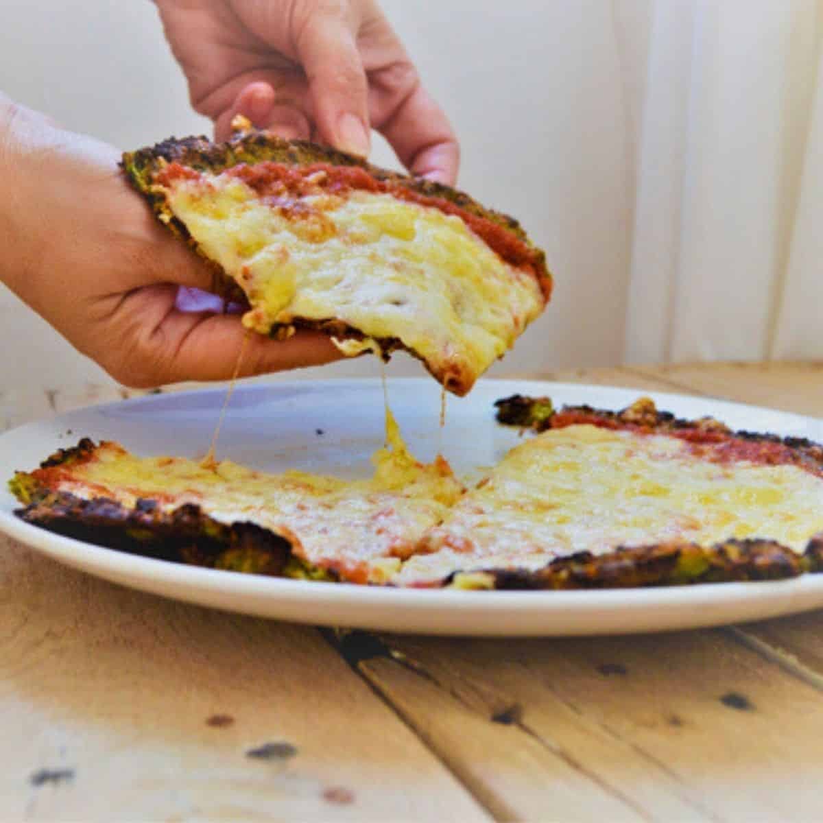 Easy Cauliflower Kale Pizza Crust