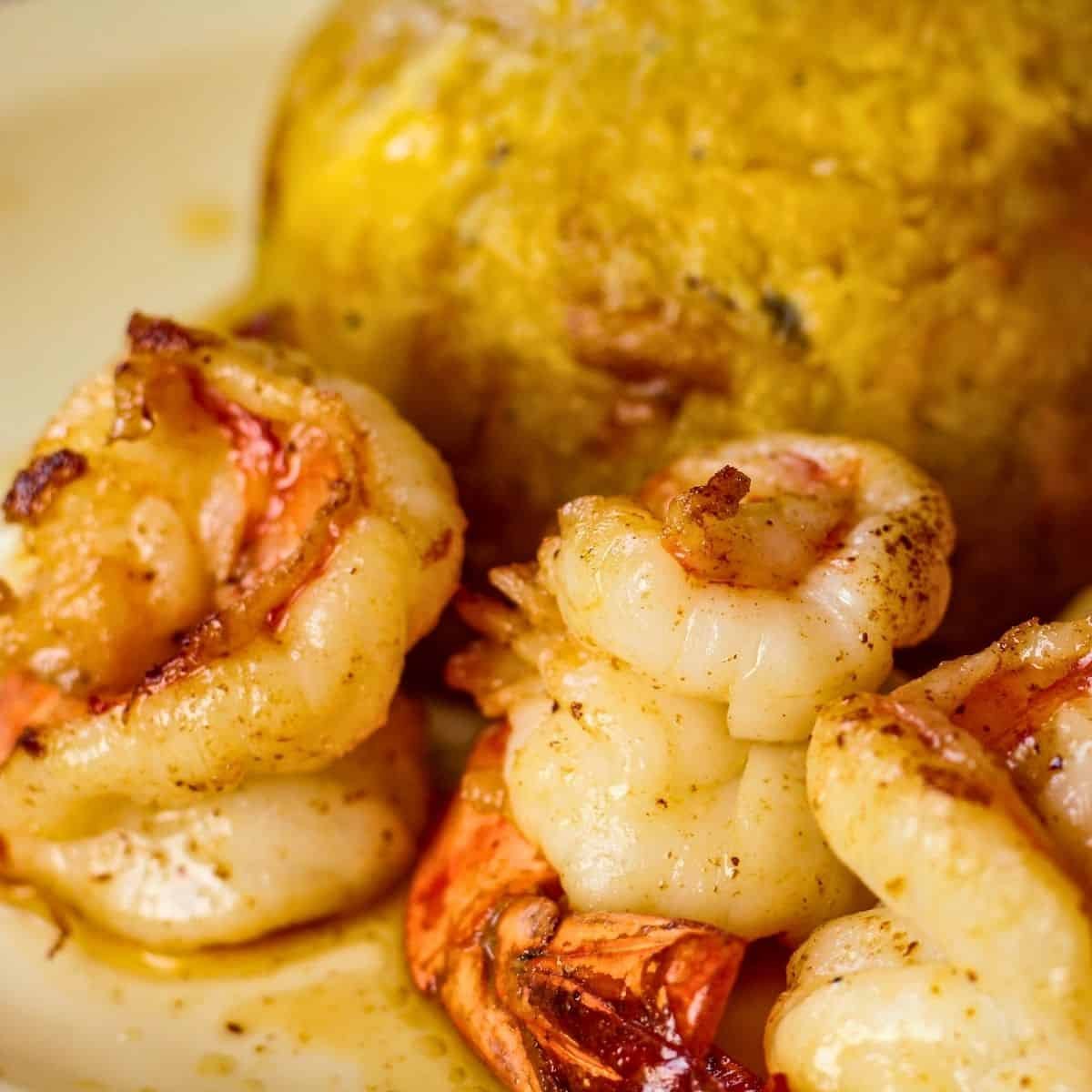 Garlicky Shrimp Mofongo