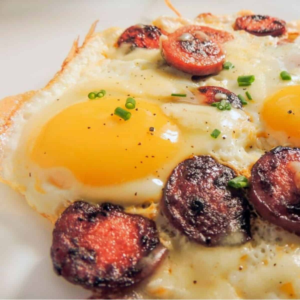 High-Protein Eggs with Chorizo