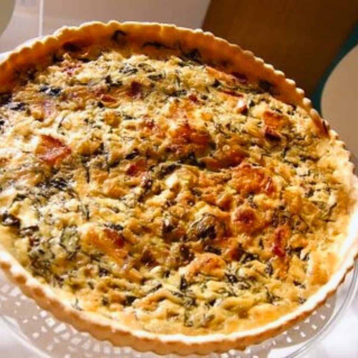 Bacon Spinach Quiche (High-Protein, Bakery Classic)