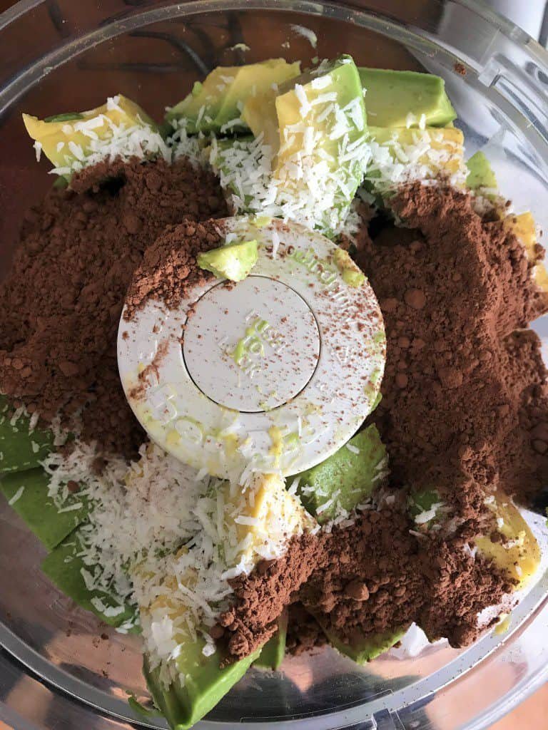 Chocolate Coconut Avocado Mousse