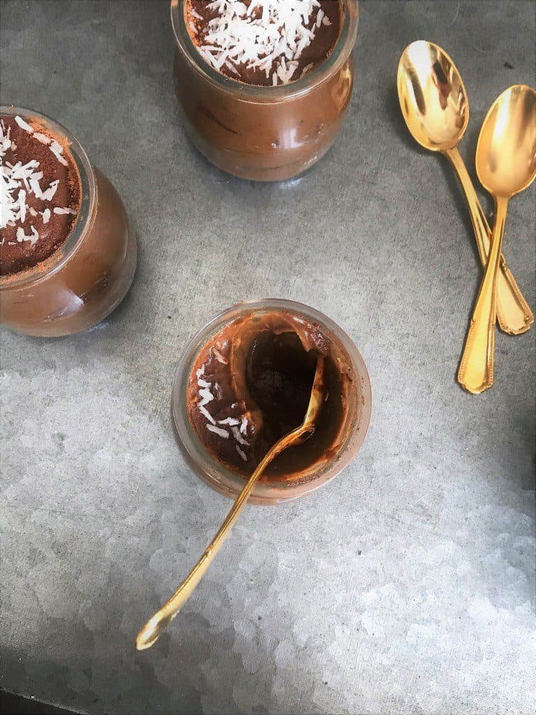 Chocolate Coconut Avocado Mousse