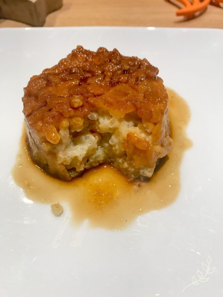 Traditional caramel rice pudding