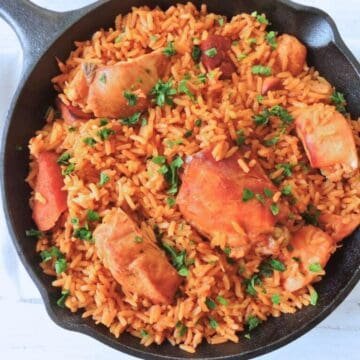 Dominican arroz con pollo high protein