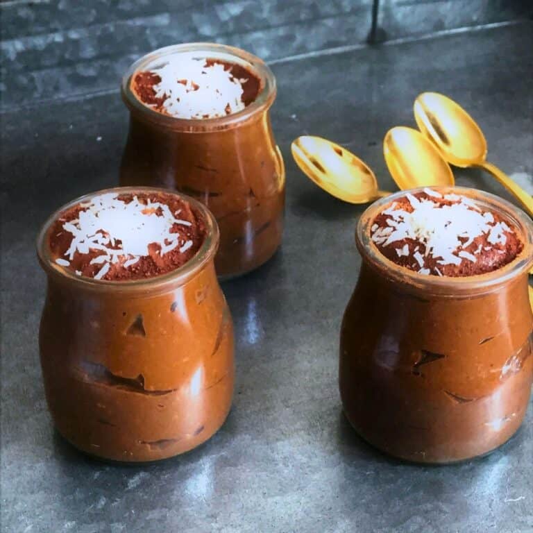 Chocolate avocado mousse