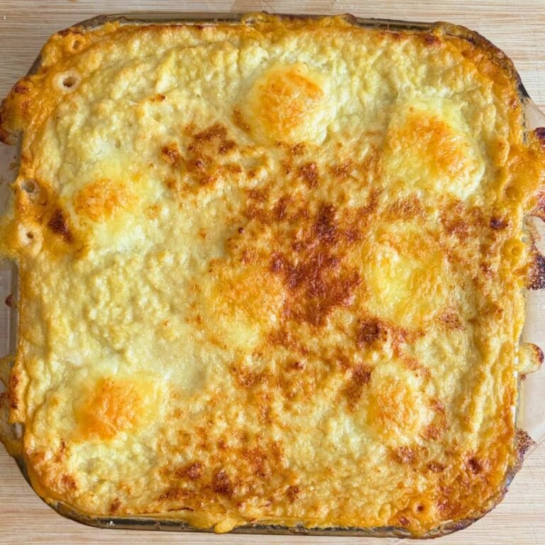 Low Carb Dominican Pastelón - Easy Cauliflower Casserole