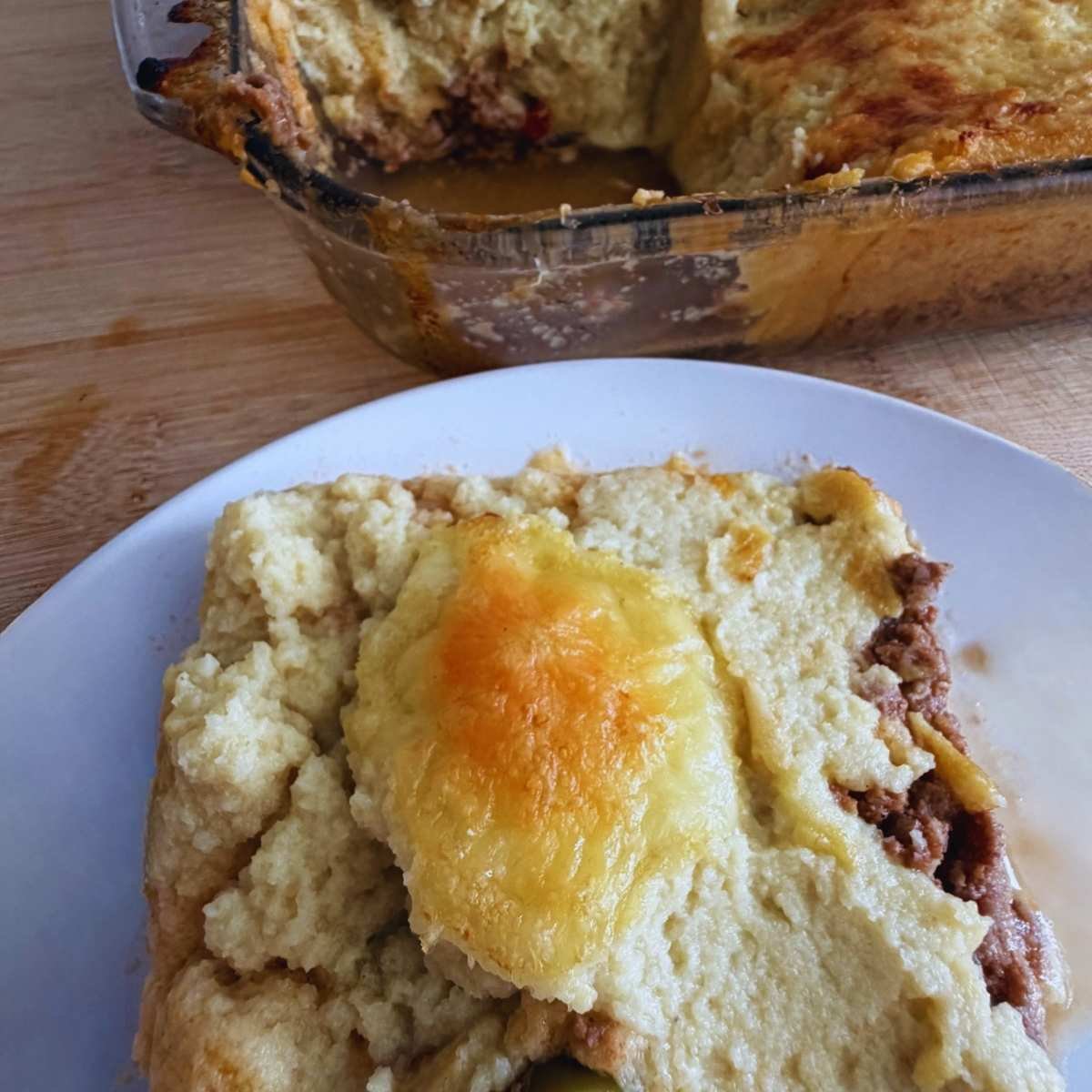 Low Carb Dominican Pastelón - Easy Cauliflower Casserole 