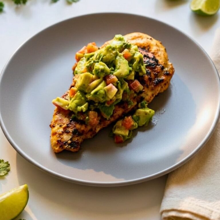 Pollo Asado Dominicano with Avocado Salsa
