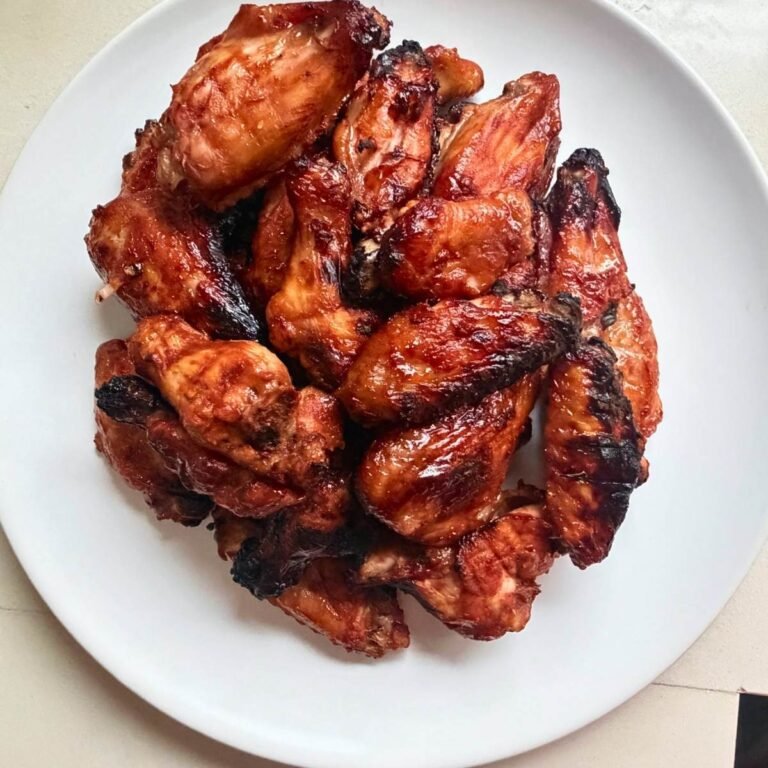 Crispy Dominican BBQ Chicken Wings