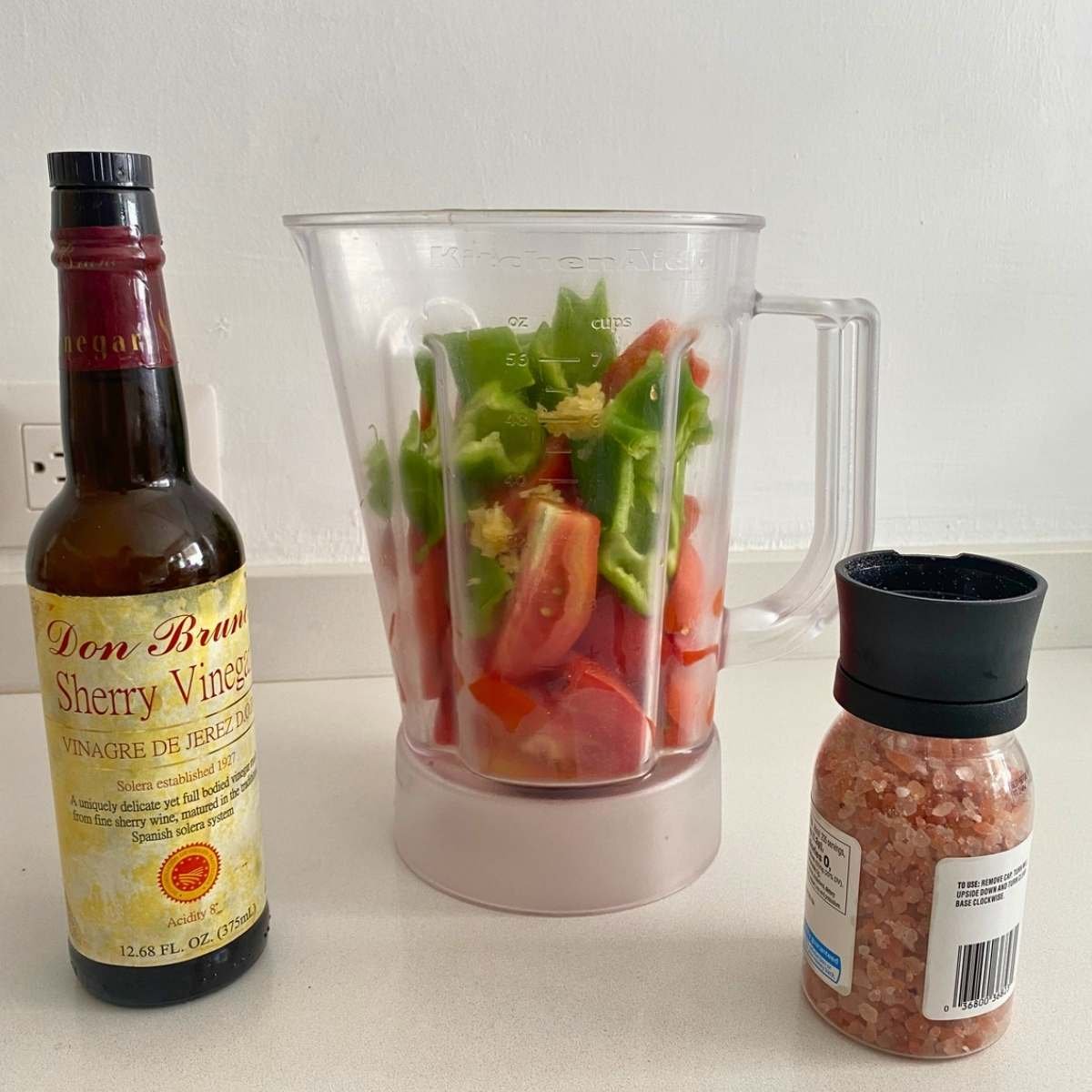 Gazpacho recipe: the 2-minute trick for a creamy, bread-free andalusian classic 3 process shot of olive oil being streamed into the running blender