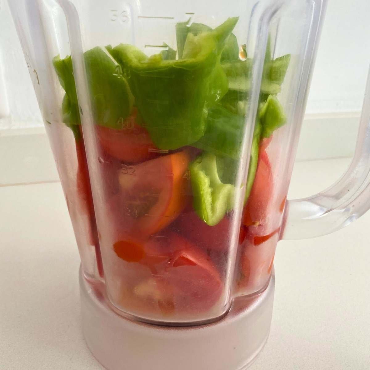 Gazpacho recipe: the 2-minute trick for a creamy, bread-free andalusian classic 6 process shot of olive oil being streamed into the running blender
